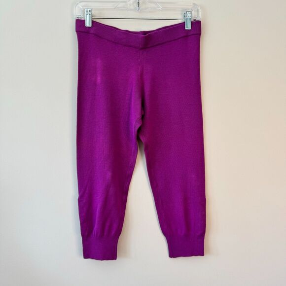 Twelve Magenta Capri Leggings Size Large - Picture 1 of 8
